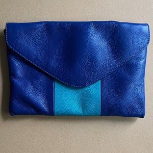 NWOT J.Crew Leather Envelope Clutch/Shoulder